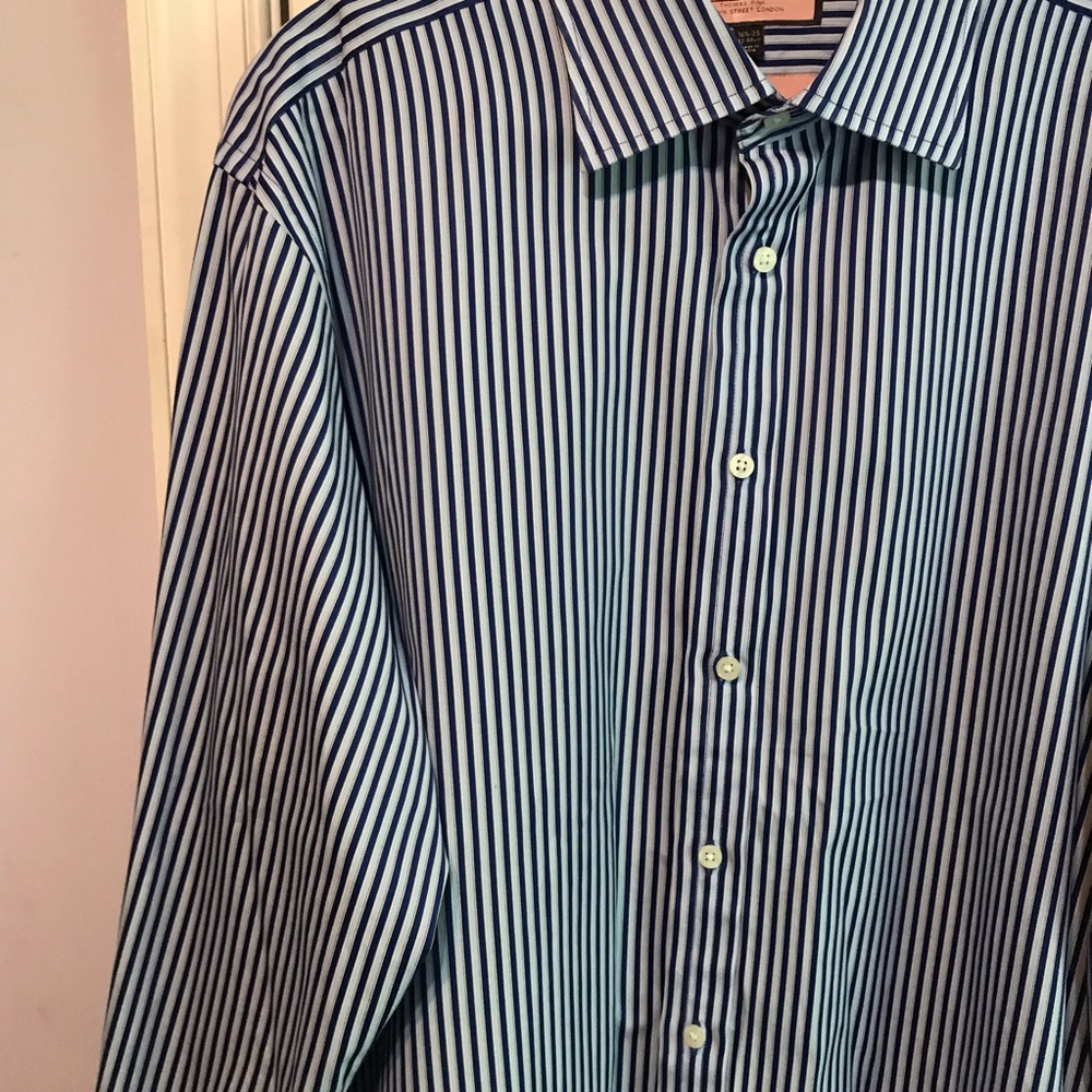 Thomas Pink Mens Button Down 16 1/2” - Picture 2 of 7